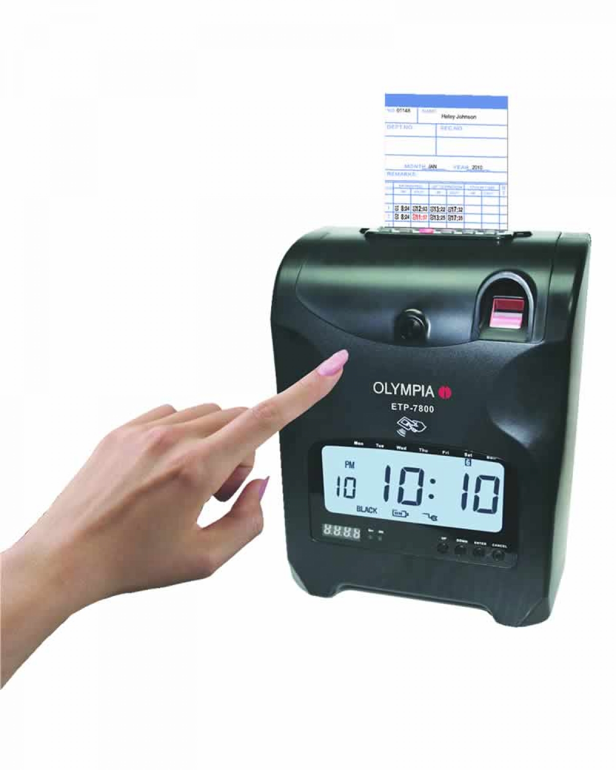 Olympia ETP7800 LCD clock face Electronic Time Recorder with
